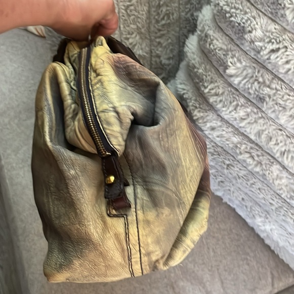 YVES  Saint Laurant Very large Purple Muse  Bag  18 “ X 12”. - Picture 11 of 15